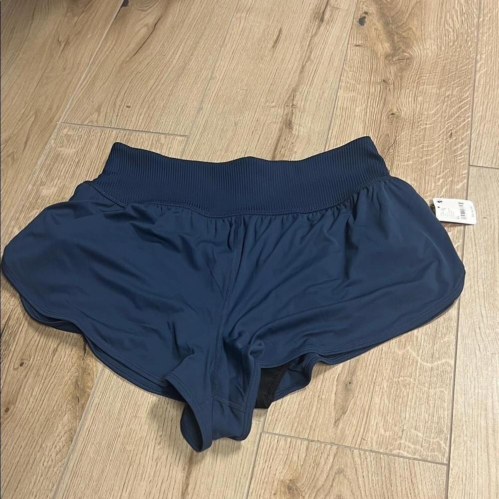 Free People movement Game Time Navy Dark Blue Athletic Shorts